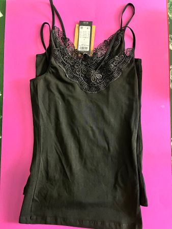 Top Damen, VERO MODA, Grösse S, Farbe Schwarz (2 Stück)