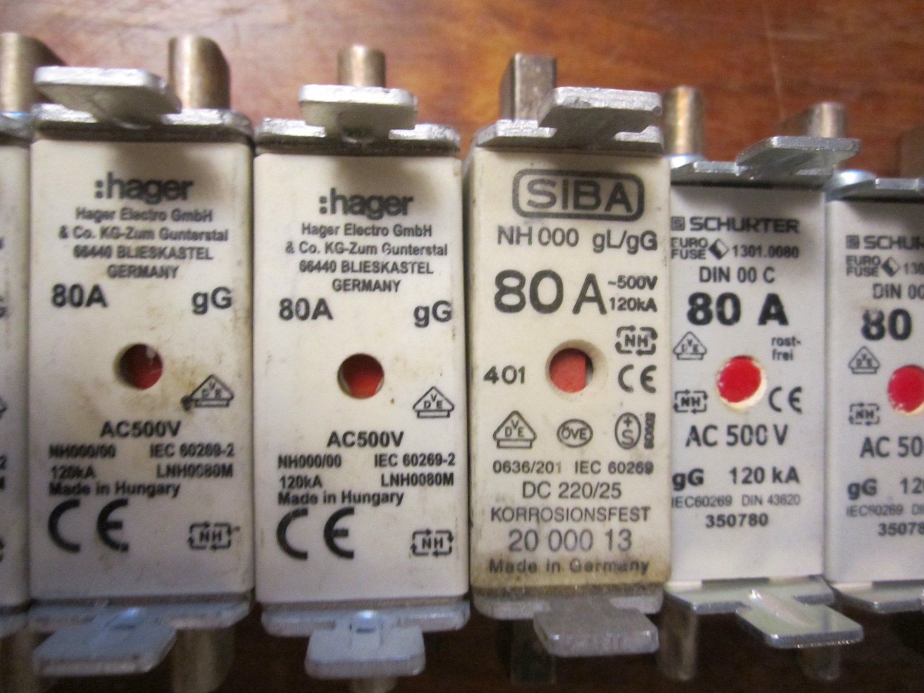 Componenti elettronici: Sicherungen NH00  80Amp. 14Stk. – Nuovo (secondo la descrizione) da Zuchwil venduto da Bobi11 2
