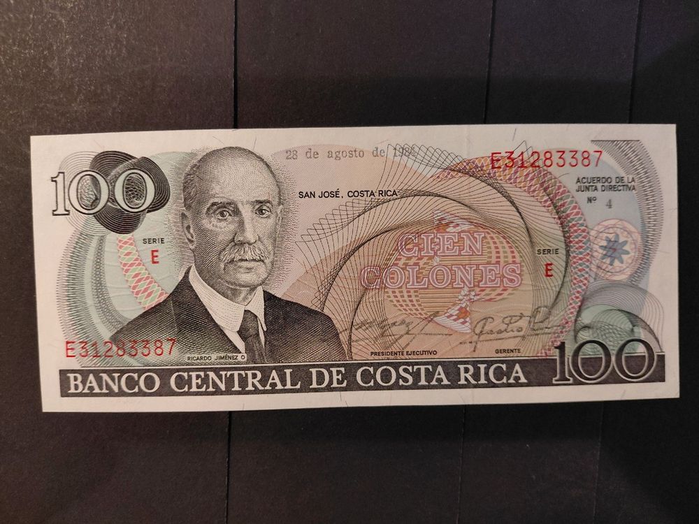 Costa Rica 100 Colones 1984 Serie E - UNC (Nuovo (secondo la ...