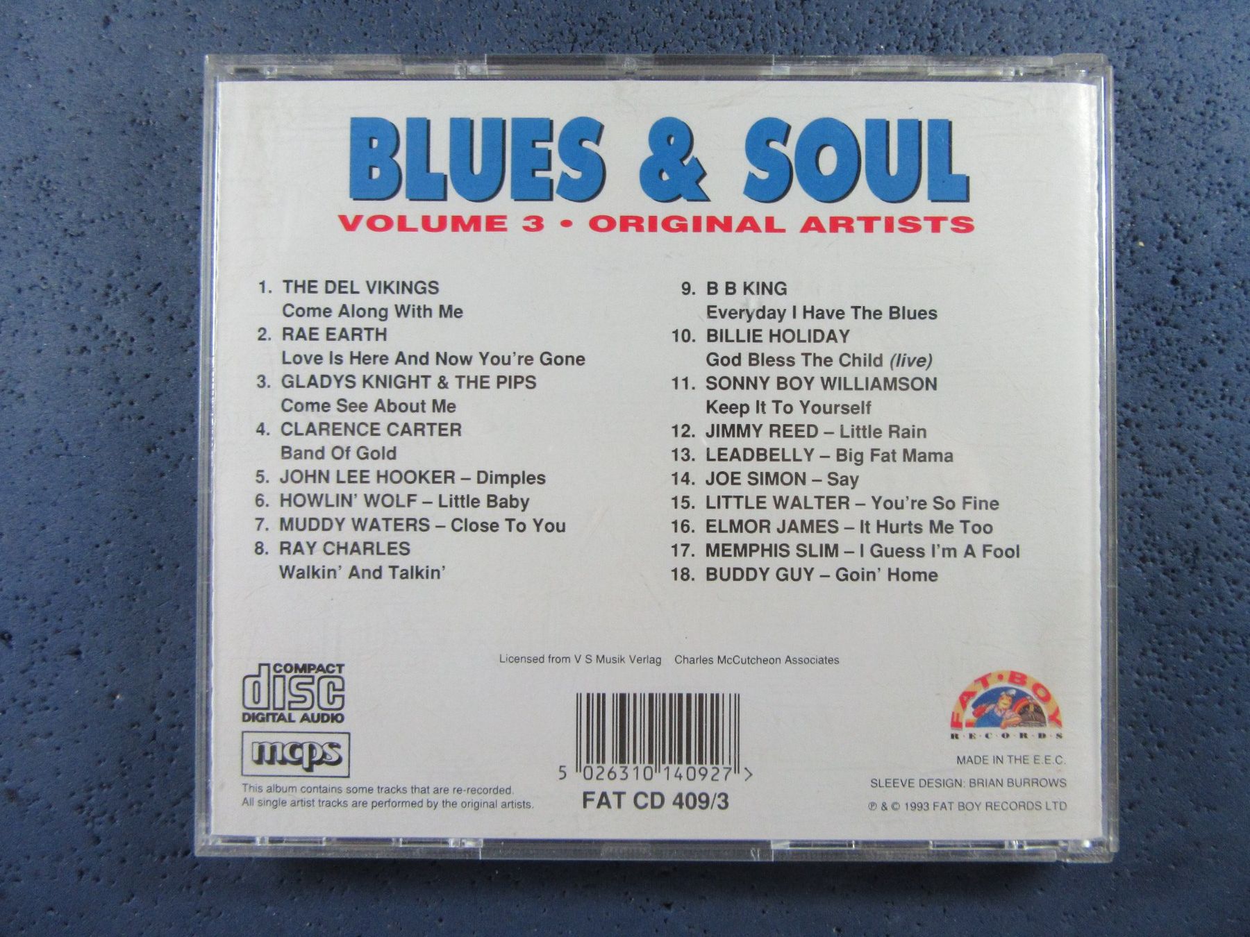 CD: BLUES & SOUL VOL.3 18 CLASSICS CD ORIGINAL ARTISTS – Usato da Ettingen venduto da Hausi4711 1