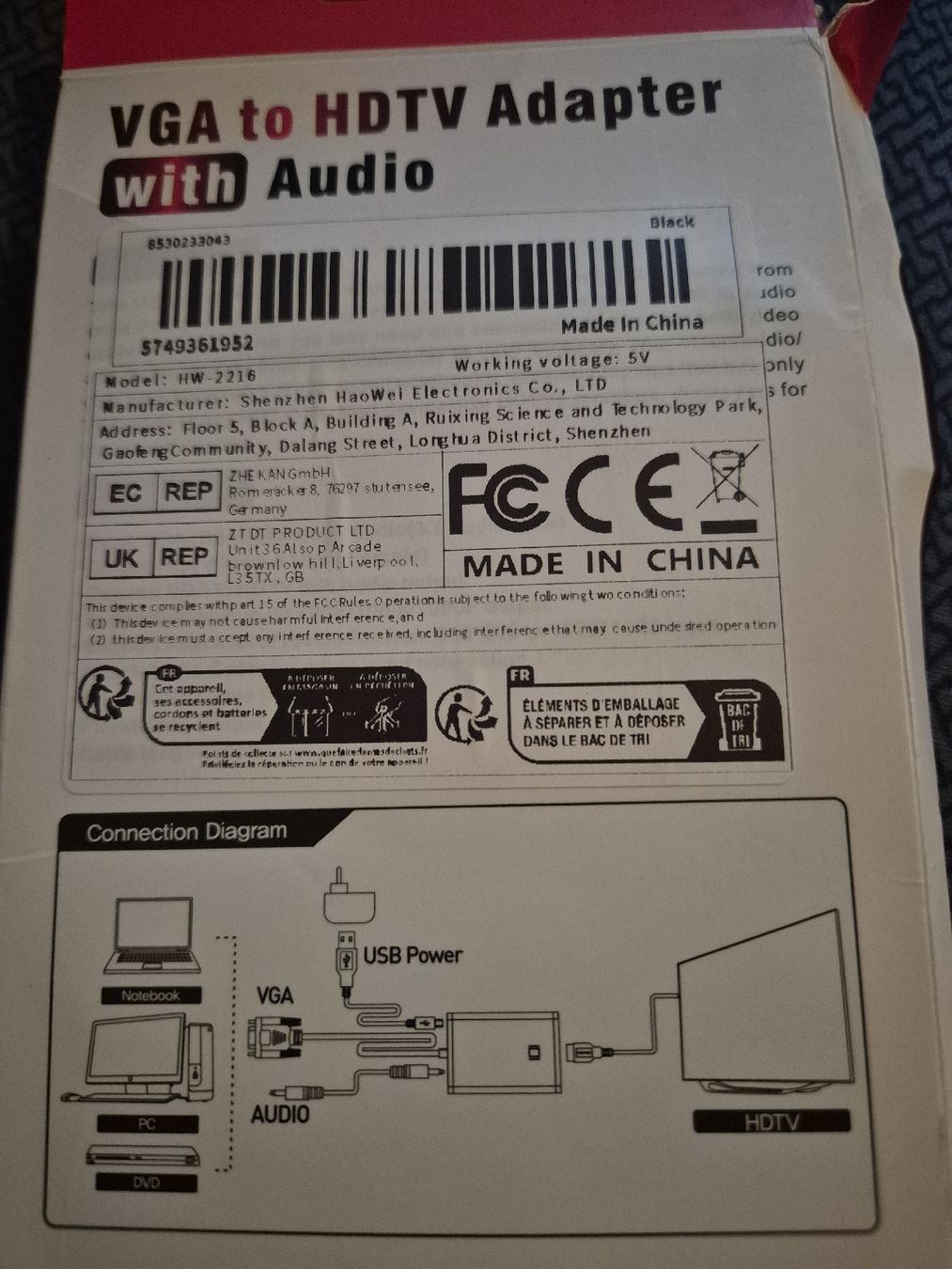 Laufwerke & Adapter: VGA to HDTV Adapter mit Audion – Neu (gemäss Beschreibung) aus Engi von Hinzi84 1