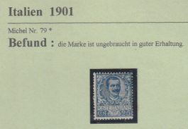 Italien-  1901 , Nr.79 ungebraucht *