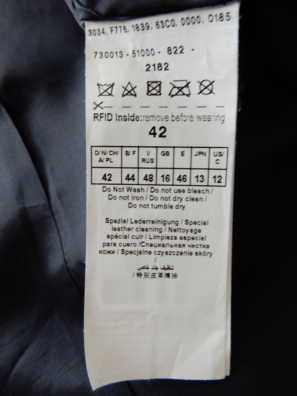 Gerry Weber Jacken: Gerry Weber, Lederjacke dunkelblau, Grösse 42 – Gebraucht aus Burgdorf von Liss 8