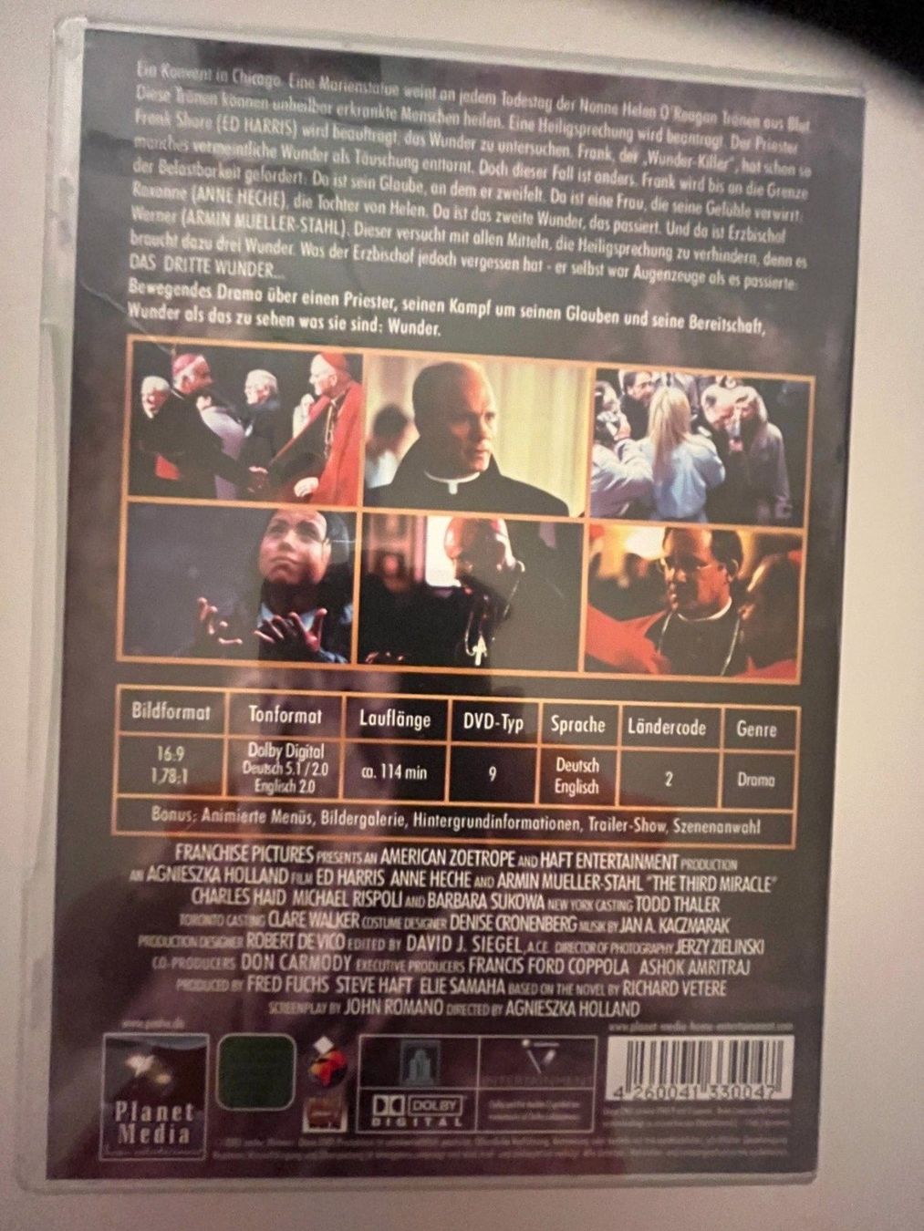 Alle DVDs: "Das dritte Wunder" mit Ed Harris, Anne Heche u.a. – Gebraucht aus St.Gallen von TheArchivist 1
