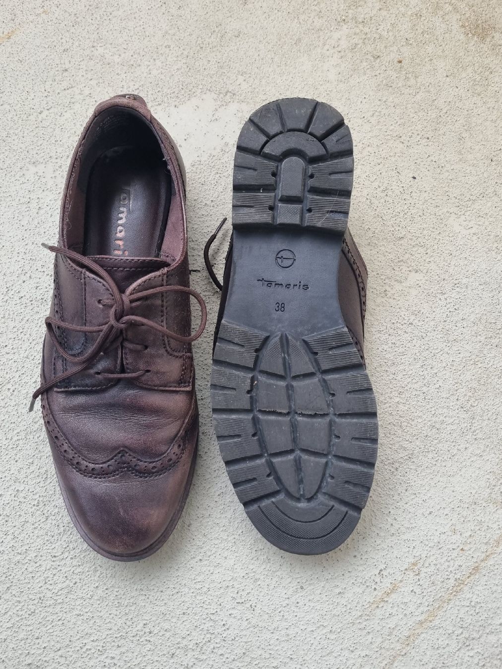 Tamaris Scarpe da donna: Schnürschuhe, Leder, braun, Grösse 38 – Usato da Olten venduto da User.xyz 4
