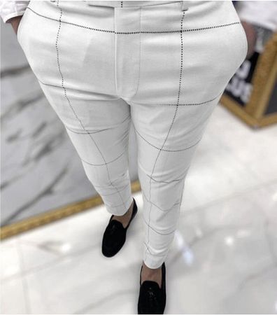 NEUE Herren Casual Sommer Hose weiss Gr. M - 230819