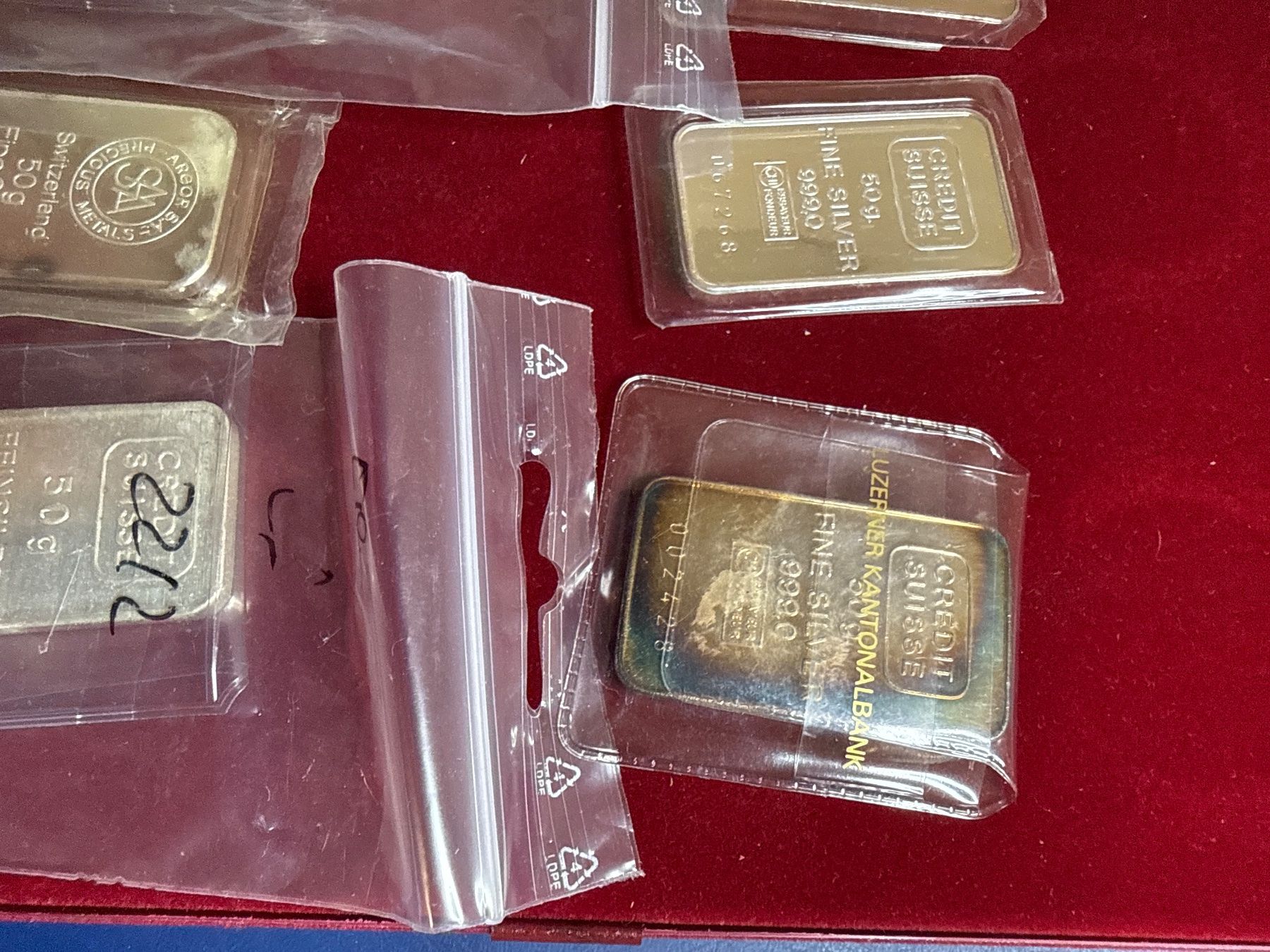 Edelmetalle: 6 x 50 Gramm Silberbarren – Gebraucht aus Derendingen von iven70 1