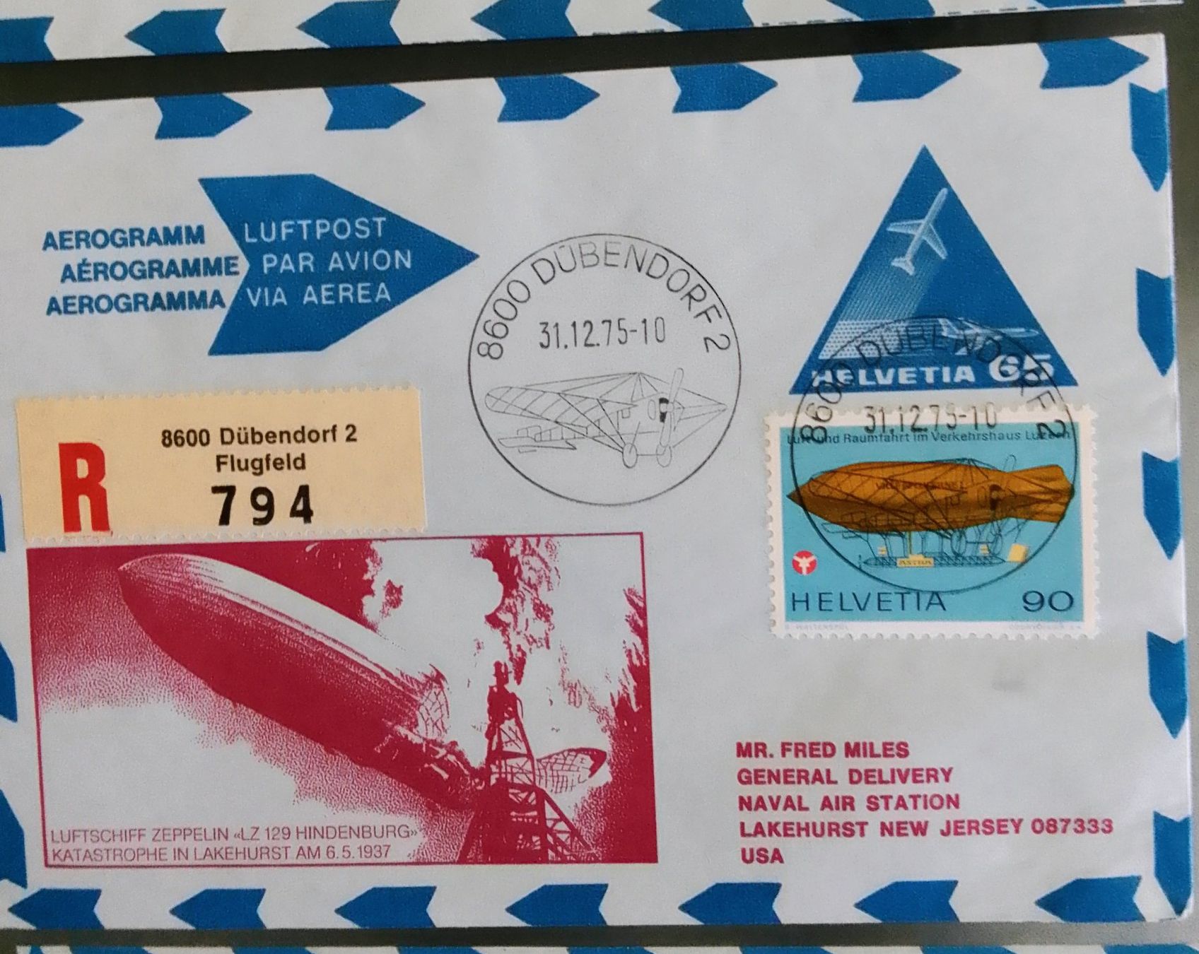 Couverts & Versandtaschen: Luftpost und Flugpostbriefe – Neu (gemäss Beschreibung) aus Marbach LU von Steinbeck1 2