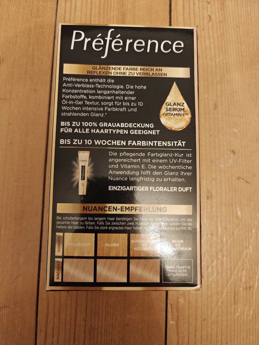 Tinte: L'ORÉAL Préférence 9.1 Haarfarbe Sehr Helles Aschblond NEU – Nuovo e nell'imballaggio originale da Diessenhofen venduto da areya89 2