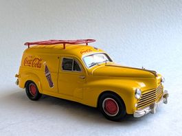 AMR Peugeot 203 Fourgonnette "Coca-Cola", Weißmetall, 1/43