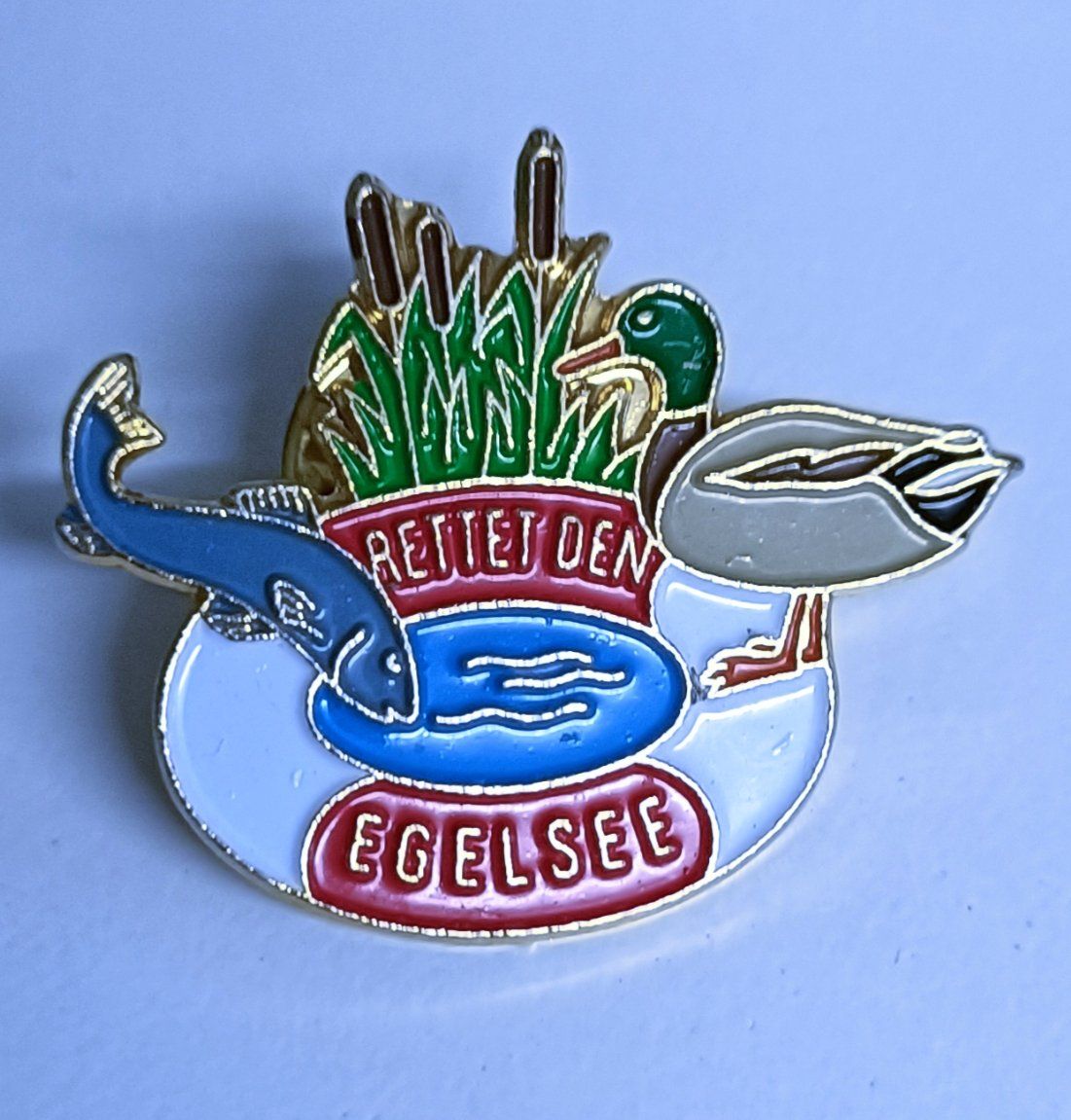 Placchette & Badge: Pin Rettet den Egelsee – Usato da Köniz venduto da VintagePin