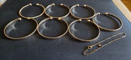 Ensemble de 8 bracelets dorés étoile 🌟 été