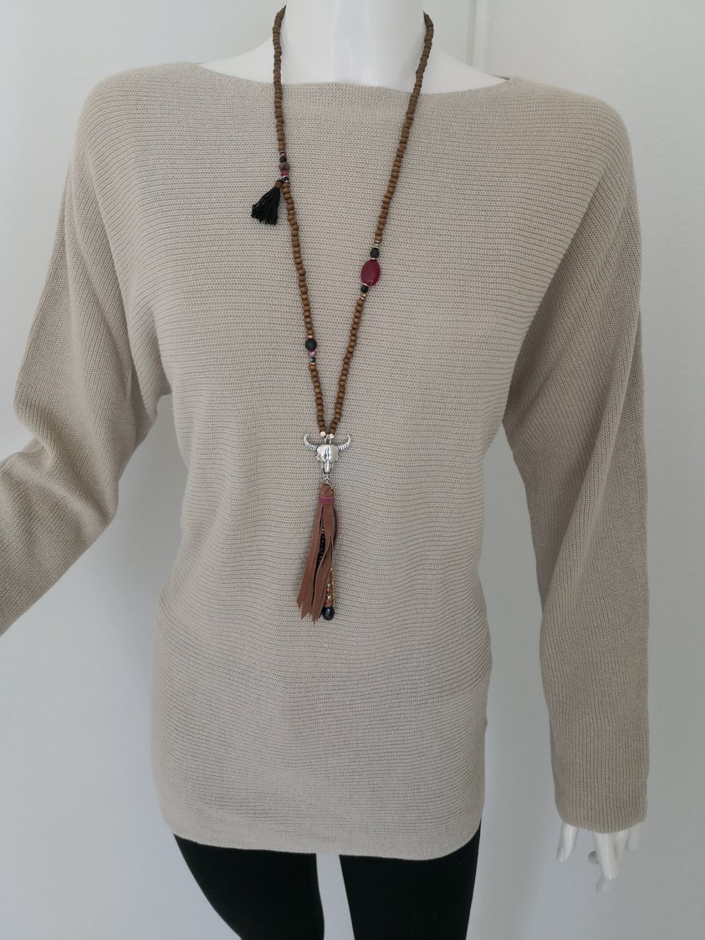 Maglioni & Felpe: 🤩LEINEN STRICK-PULLOVER BEIGE – Usato da Olten venduto da Naja-Twins-Twins 4