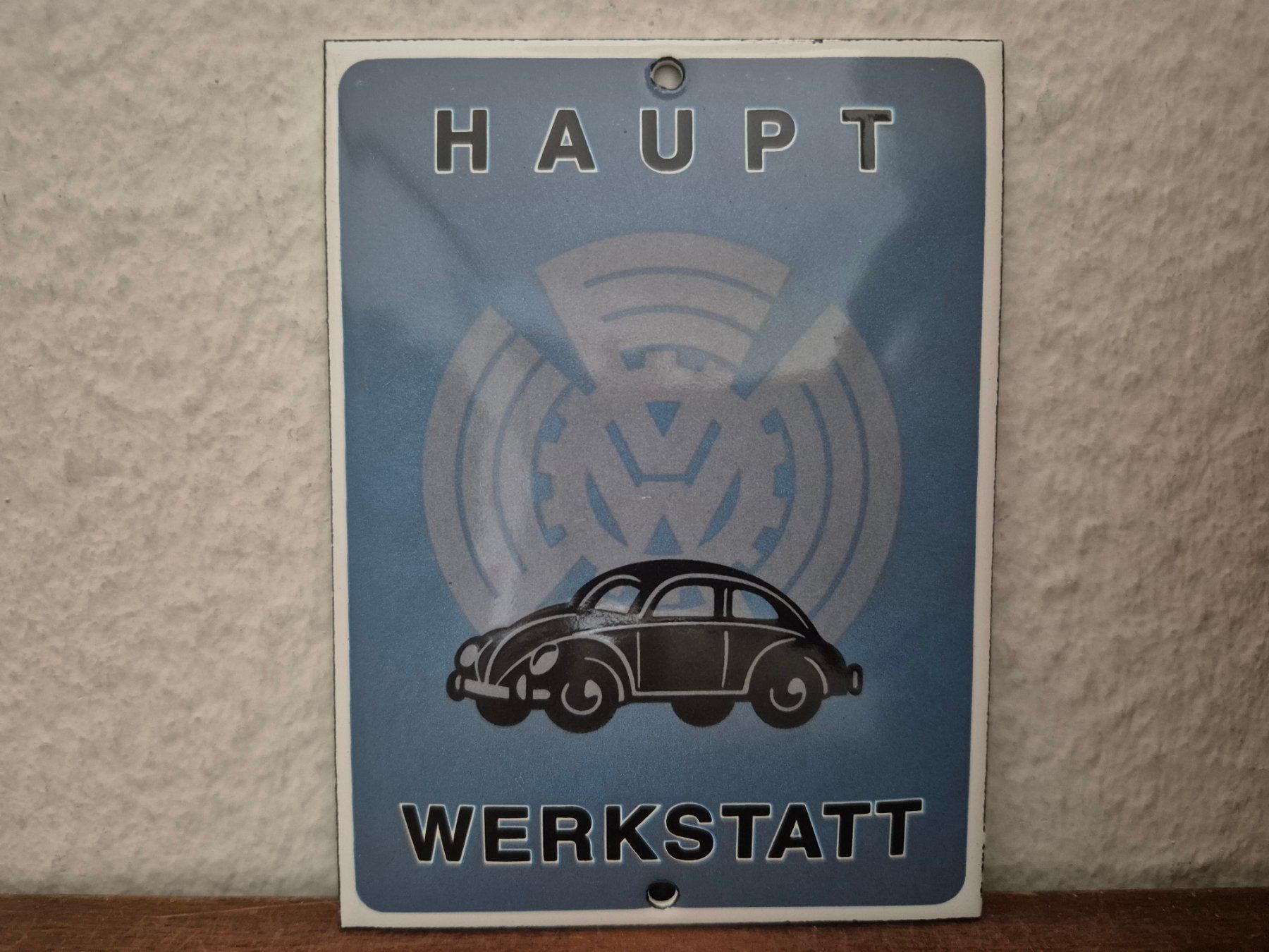 Volkswagen Insegne: Emailschild VW Käfer Werkstatt Auto Service Emaille Schild – Nuovo (secondo la descrizione) da Schaffhausen venduto da pfanis09 1