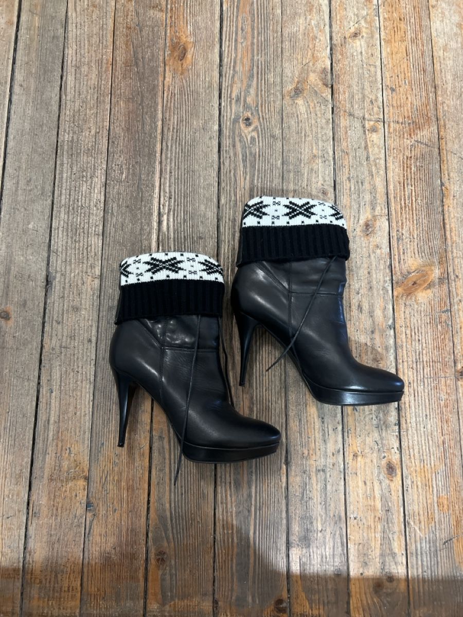 Damenschuhe: Schwarze Winter Stiefeletten, Leder, Gr. 39 – Gebraucht aus Zürich von HeliK 3