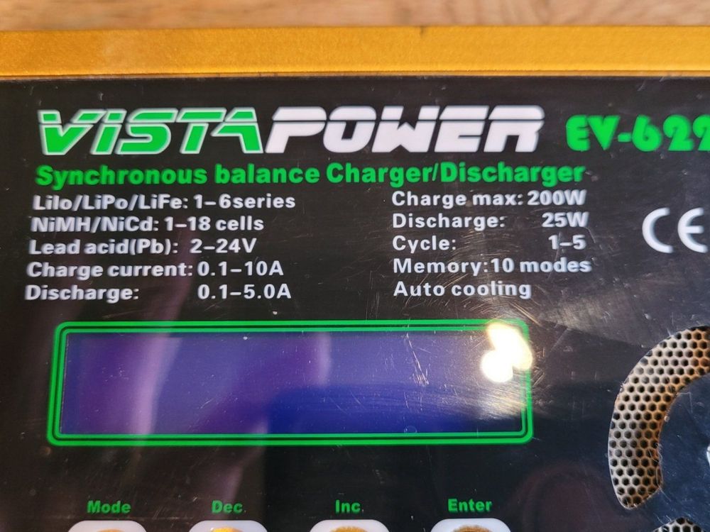 RC Lader 12 V von Vista Power EV - 622A (Gebraucht) in Niederscherli ...