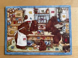 Vintage Adventskalender /Karte