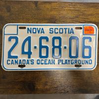 🇨🇦 1973 Vintage Autonummer - Nova Scotia 24-68-06 - Kanada