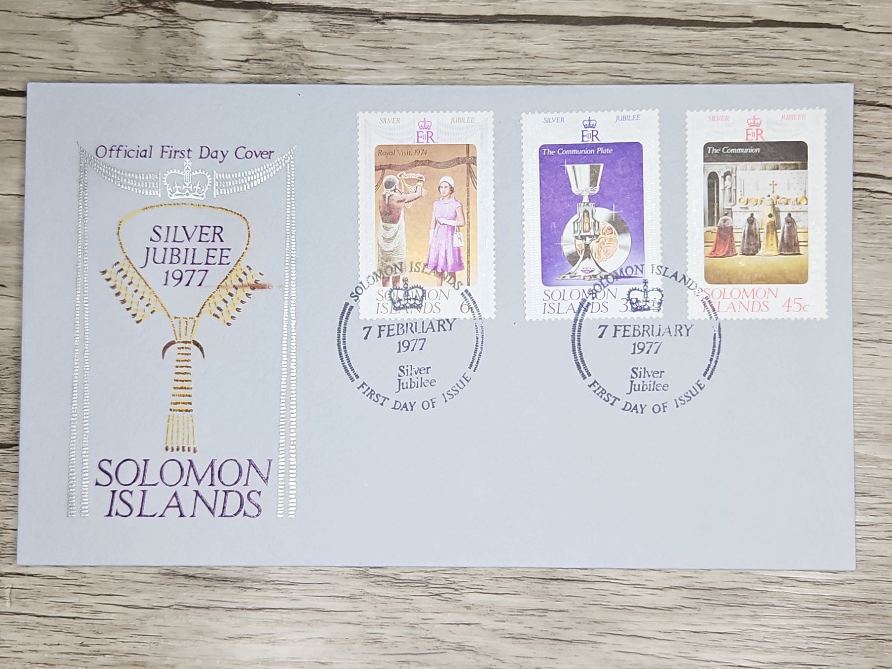 Tutti i francobolli: CL05 Enveloppe + Timbre Solomon Islands 1977 – Usato da Cousset venduto da Patrick_Collections