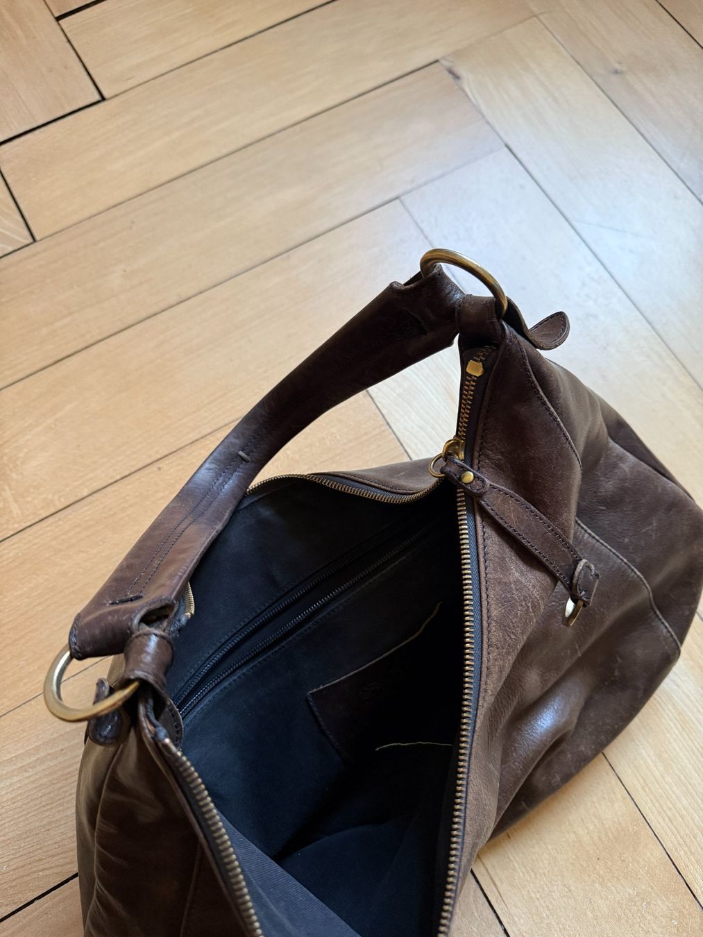 Borse da donna: IL BISONTE - Leder Handtasche dunkelbraun – Usato da Zürich venduto da Diazaio 2