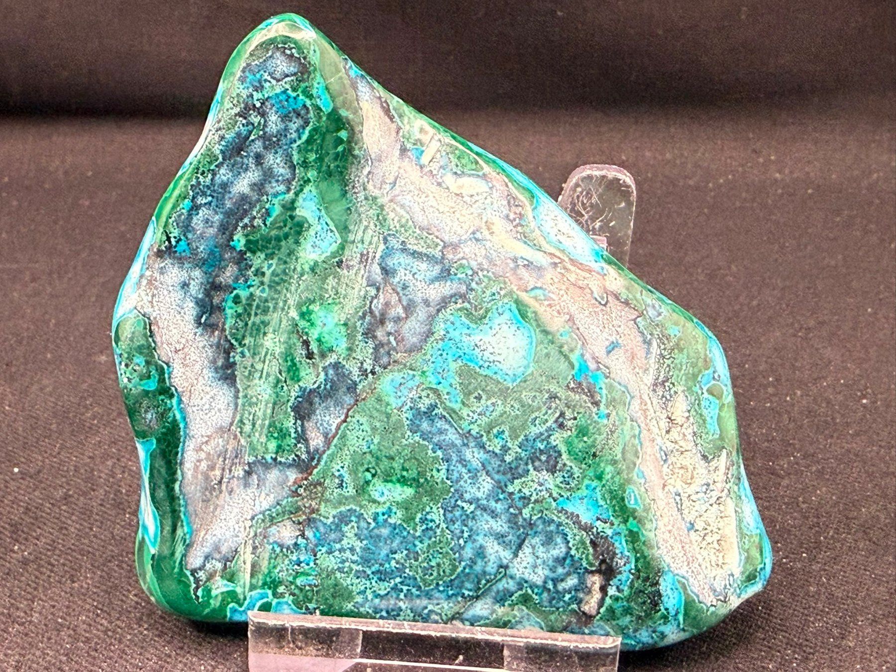 Minéraux & Lithothérapie: Malachit und Chrysocolla poliert – D'occasion à Schinznach Bad par Demerald 4
