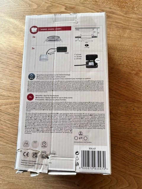 Paulmann Lampade: Paulmann Nova LED Set 8x 470 lm – Nuovo (secondo la descrizione) da Oberschan venduto da cla_qlh6 3