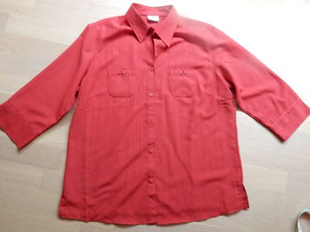 Bluse rot 3/4-arm Damenbluse 44 von Kingfisher