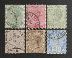 Natal 1882-91, Queen Victoria, LoT gestempelt