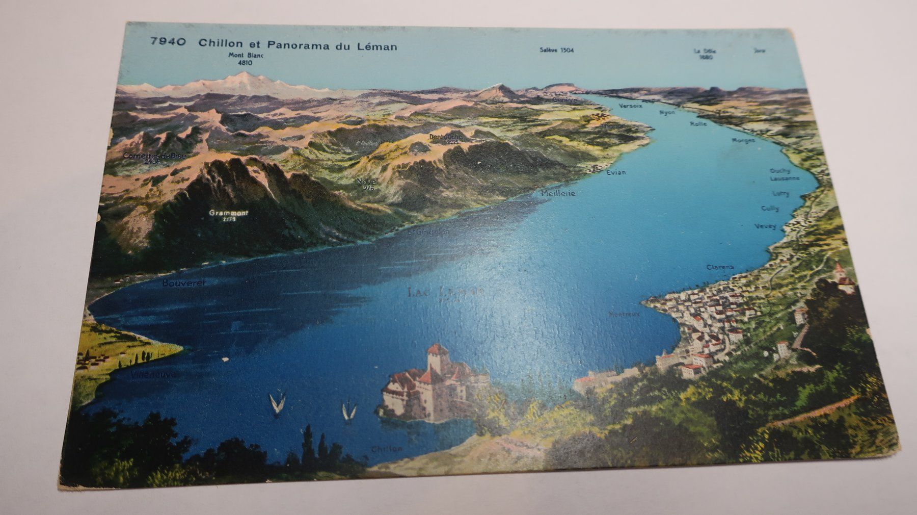 Ansichtskarten: Chillon et Panorama du Léman – Gebraucht aus Cormoret von Pascalll2001 1