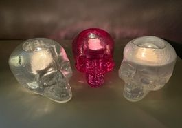 Kosta Boda Skull Teelichthalter 3-er Set