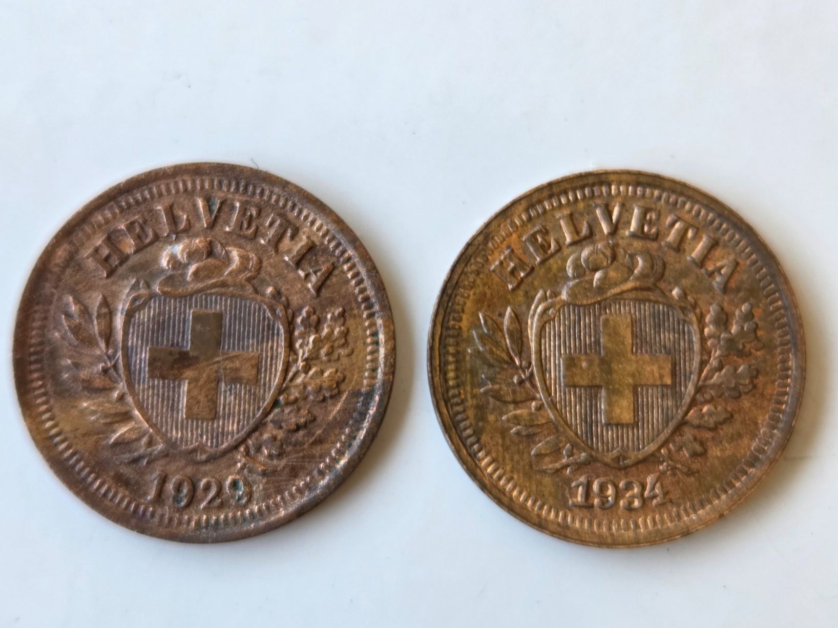 Tutti le monete: Münze 1 Rappen 1929 1934 – Usato da Rheinfelden venduto da Badelus