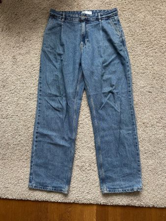 Bershka Jeans Wide Leg Denim Blau, Gr. EUR 38