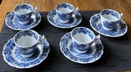 BRITISH SCENERY 5 Sets 2tlg. Mokkatassen Made in England