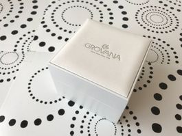 GROVANA ORIG. SWISS MADE WATCH BOX ECRIN SCHACHTEL !!!