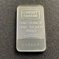 1 Unze Silber Barren Credit Suisse