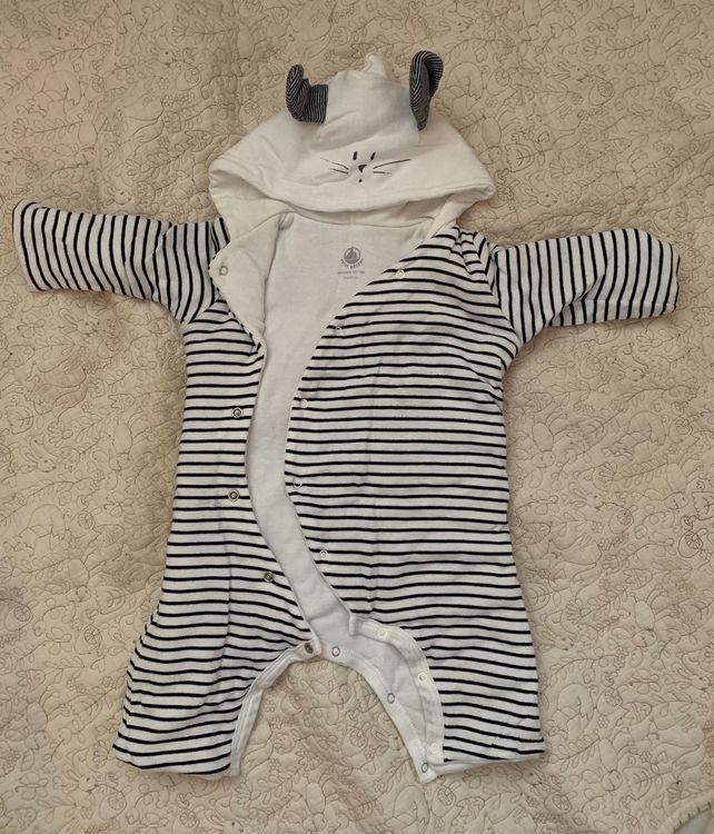 Petit Bateau Strampler: Warmer Petit Bateau overall, gr 60 – Gebraucht aus Pfaffhausen von ZwergeUndMehr