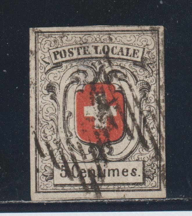 Alle Briefmarken: Neuenburg Nr. 11 gestempelt / Attest – Gebraucht aus Siebnen von Fstaehli