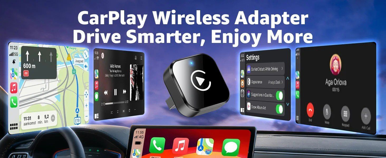 Sonstiges: CarPlay Android Auto Adapter kabellos wireless USB Dongle – Neu und originalverpackt aus Genève von Anna-38 6