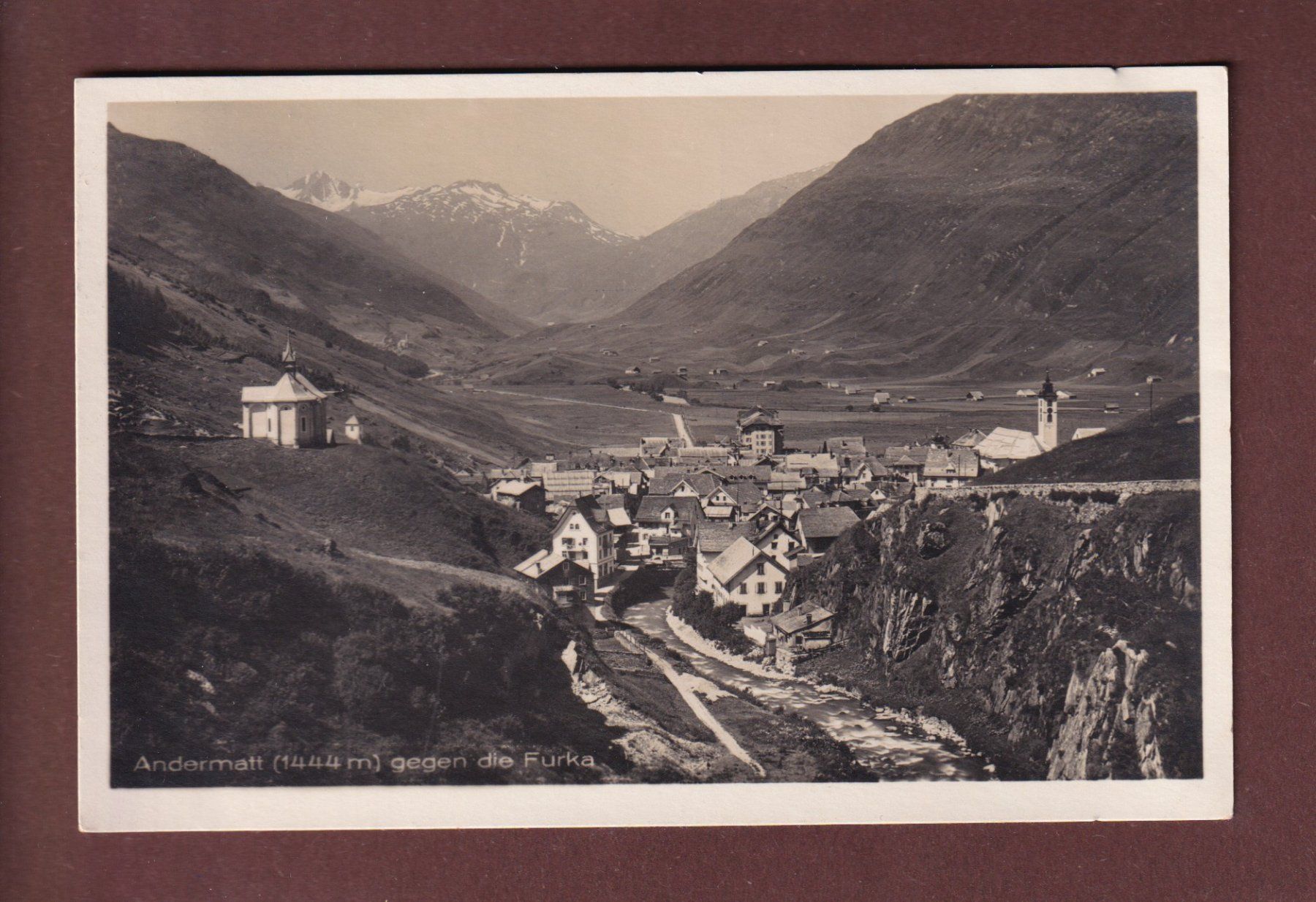 Ansichtskarten: ANDERMATT - Furka - 1925 – Gebraucht aus Pully von nicecards-shop