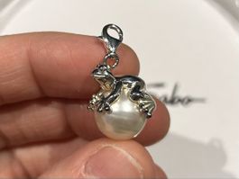 Thomas Sabo Charm Anhänger GROSS - Frosch mit Perle 🤍✨