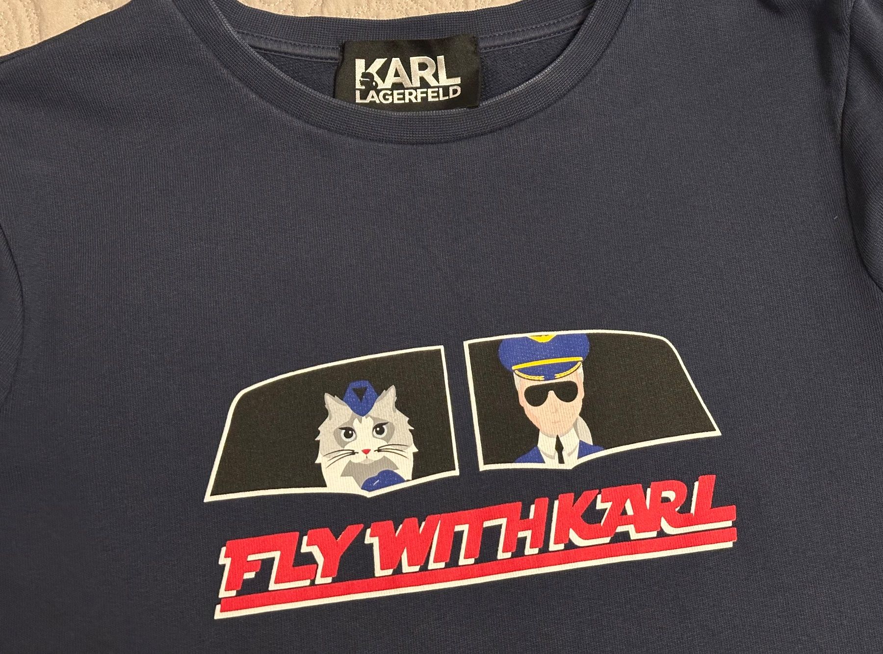 Karl Lagerfeld Maglioni & Felpe: Karl Lagerfeld Sweatshirt Pullover Gr.S Damen Blau Bluse – Usato da Zürich venduto da boma.dr 1