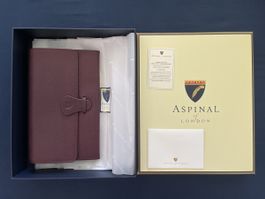 Aspinal of London - Travel Wallet - Weinrot - NEU