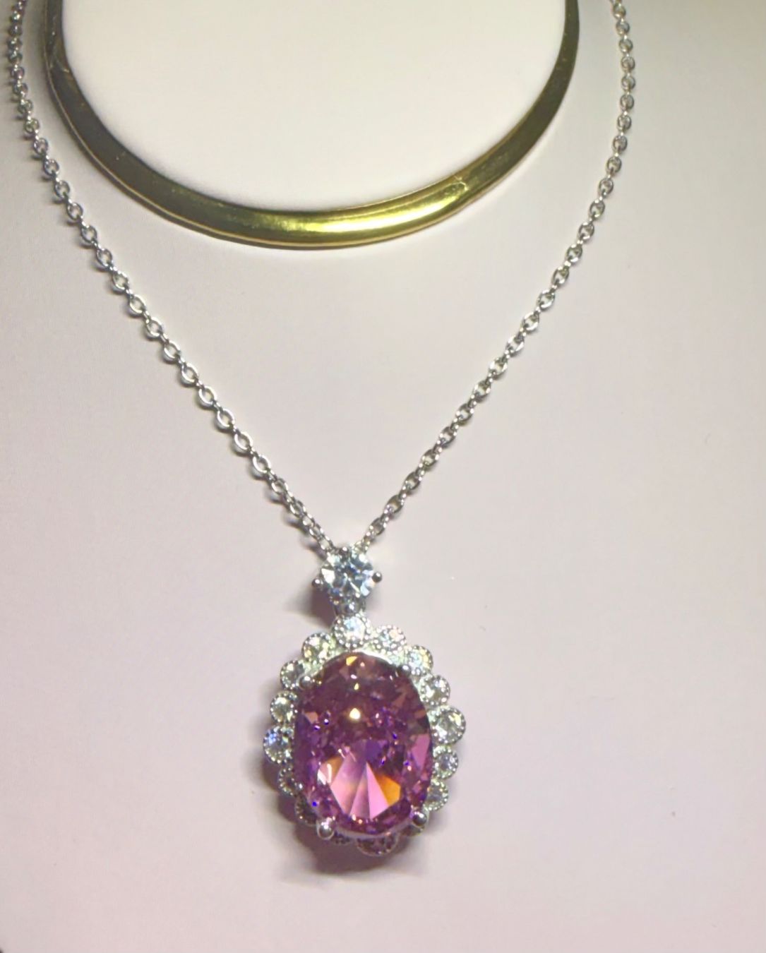 Catenine: Collier Diamant Rose – Nuovo e nell'imballaggio originale da St-Maurice venduto da Sandrinette123 7