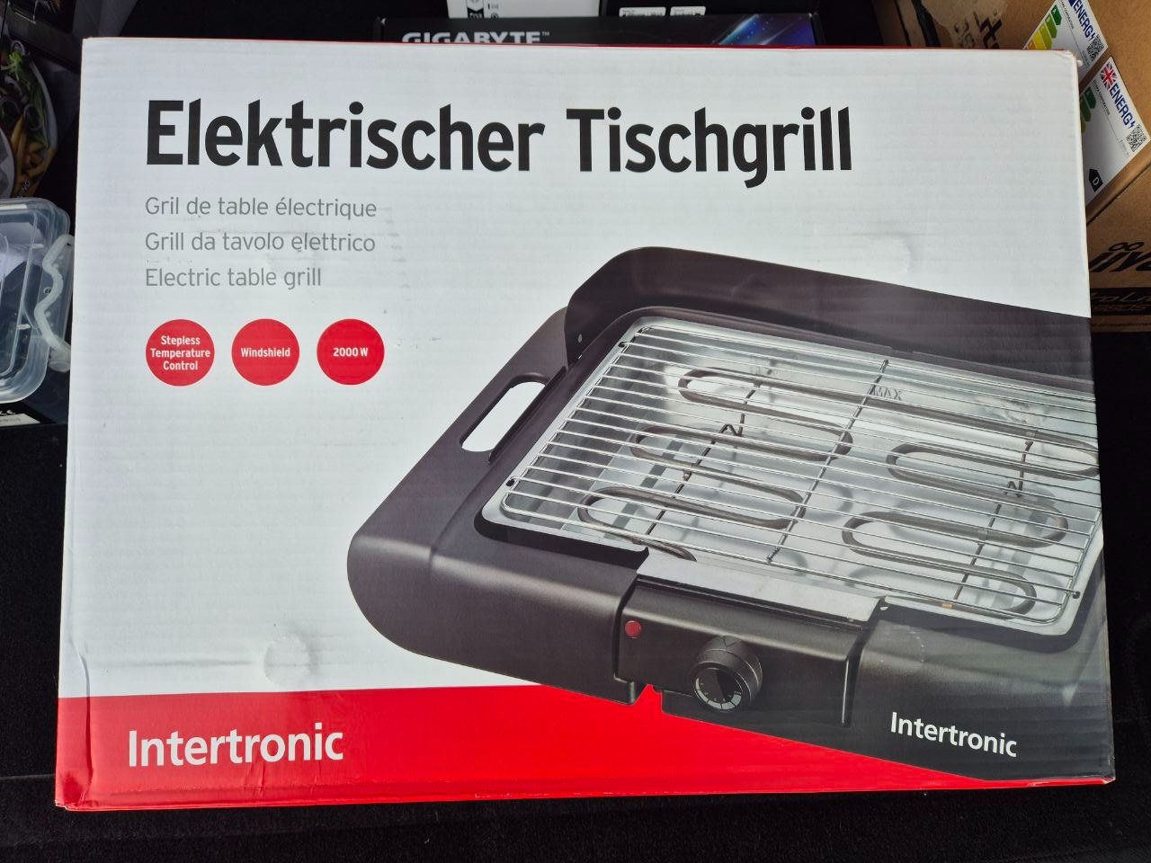 Griglie: Neuer Intertronic Elektro Tischgrill – Nuovo e nell'imballaggio originale da Volketswil venduto da CinziaVolki