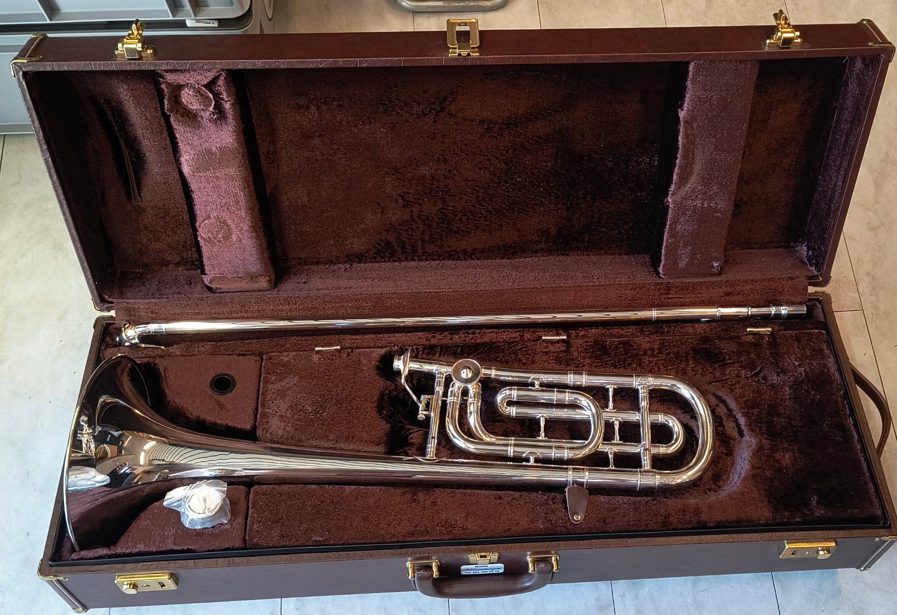 Musikinstrumente: Zugposaune QV, "MELTON SPEZIAL" – Gebraucht aus Unterägeri von Trumpets5