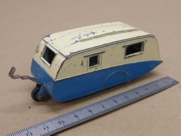 Dinky Toys Wohnwagen 190 blau beige gebraucht Modellauto