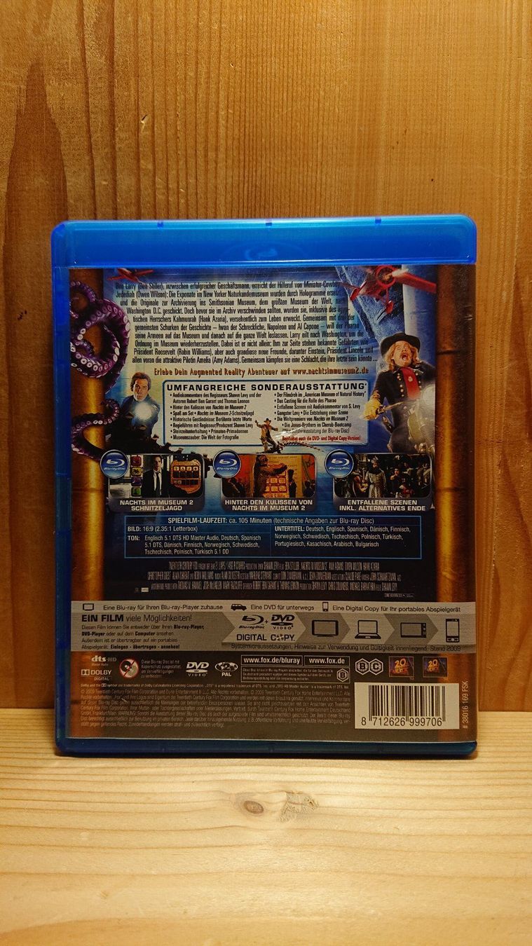 Tutti i DVDs: NACHTS IM MUSEUM 2 mit Ben Stiller Blu-Ray – Usato da Wilderswil venduto da Exebub 1