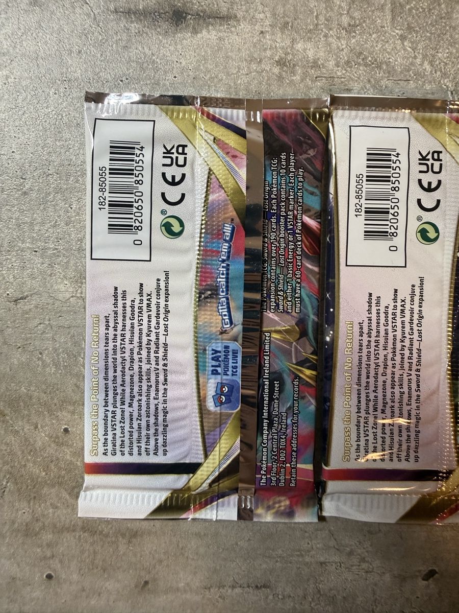 Pokémon Sammelbilder & Trading cards: 3x Lost Origin booster packs sealed ENG – Neu und originalverpackt aus Gandria von PokeBrothersCH 5