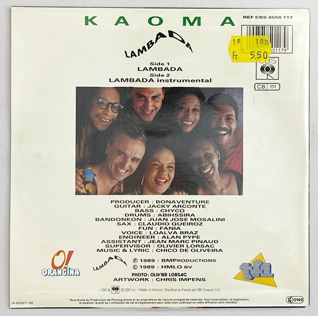 Dischi in vinile: Single: KAOMA - Lambada (Latin) – Usato da Frenkendorf venduto da Yard-Sale-2000 1