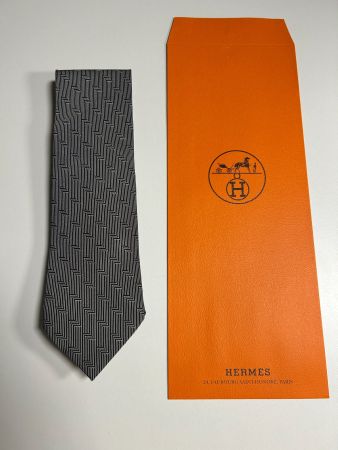 Hermès Taffet Muster Krawatte
